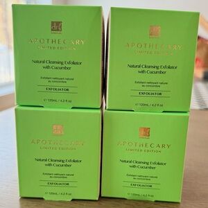 Bundle of 4 - Dr Botanicals Cleaning Cucumber Exfoliators 120 ml NWT Vegan
